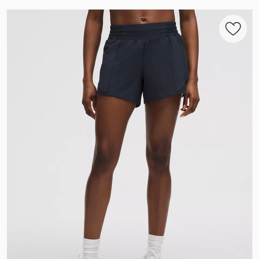 Lululemon navy Hotty Hot shorts 4”
